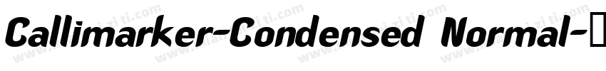 Callimarker-Condensed Normal字体转换